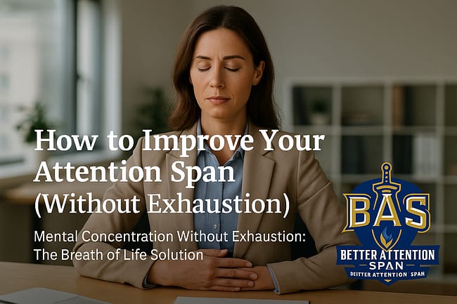 Improve Attention Span Without Exhaustion - Stress-free Concentration